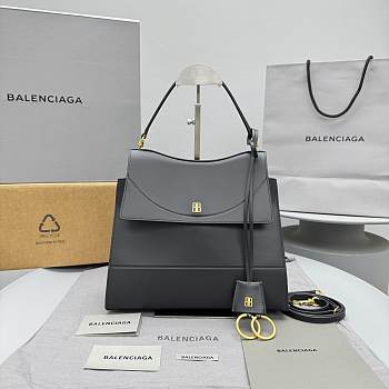 Okify Balenciaga Nano Hand Bag Medium In Black 28x24x13cm