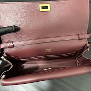 Okify Balenciaga Bel Air Clutch Bag In Red 27x14x5cm - 4