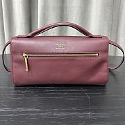 Okify Balenciaga Bel Air Clutch Bag In Red 27x14x5cm - 5