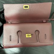 Okify Balenciaga Bel Air Clutch Bag In Red 27x14x5cm - 2