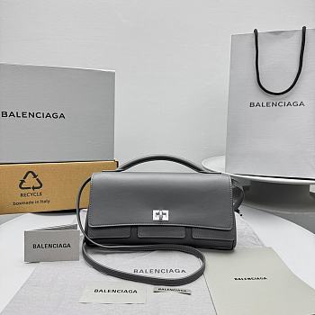 Okify Balenciaga Bel Air Clutch Bag In Gray 27x14x5cm