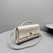 Okify Balenciaga Bel Air Clutch Bag In White 27x14x5cm - 5