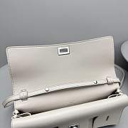Okify Balenciaga Bel Air Clutch Bag In White 27x14x5cm - 3