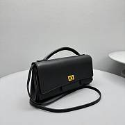 Okify Balenciaga Bel Air Clutch Bag In Black 27x14x5cm - 4