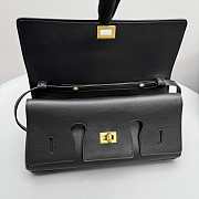 Okify Balenciaga Bel Air Clutch Bag In Black 27x14x5cm - 5