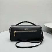 Okify Balenciaga Bel Air Clutch Bag In Black 27x14x5cm - 3