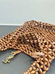 Okify YSL LE 5 À 7 Bag In Wood Beads 30x35x10cm  - 4