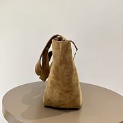 Okify YSL LE 5 À 7 Bea Tote Bag In Brown Suede 50x28x18cm - 6