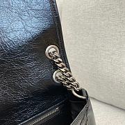 Okify YSL Niki Medium Bag In Vintage Leather With Silver Hardware 28x20x8cm - 3