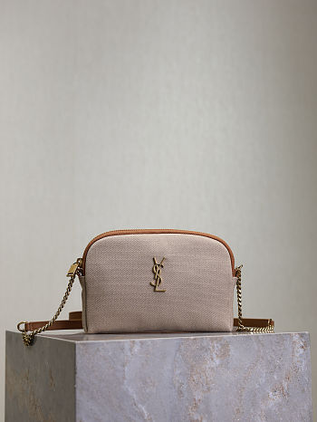 Okify YSL Gaby Zipped Pouch Bag In Canvas 19x3x3.5cm