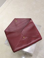 Okify YSL Envelope Pouch Bag In Red 29.5x18x4.5cm  - 3