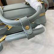 Okify MiuMiu Mini Arcadie Leather Bag In Blue 19x10x5cm - 6