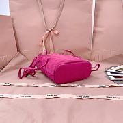 Okify MiuMiu Pink Suede Pouch 17x14x6cm - 4