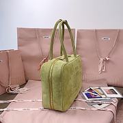 Okify MiuMiu Suede Beau Bag In Green 34x23x12cm - 6