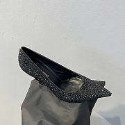 Okify YSL Crystal Heels In Black 10.5cm  - 5