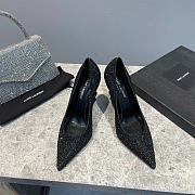 Okify YSL Crystal Heels In Black 10.5cm  - 2