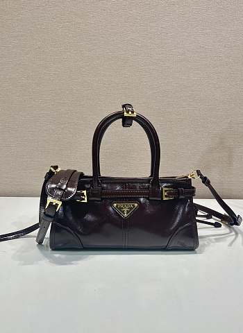 Okify Prada Mini Bonnie Bag In Dark Brown 23.5x12x9cm 