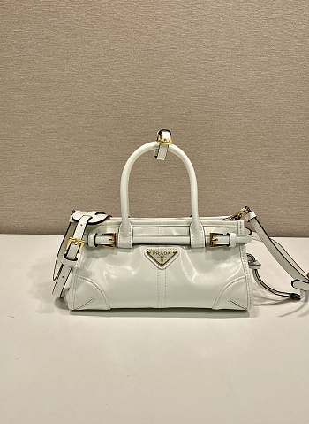 Okify Prada Mini Bonnie Bag In White 23.5x12x9cm 