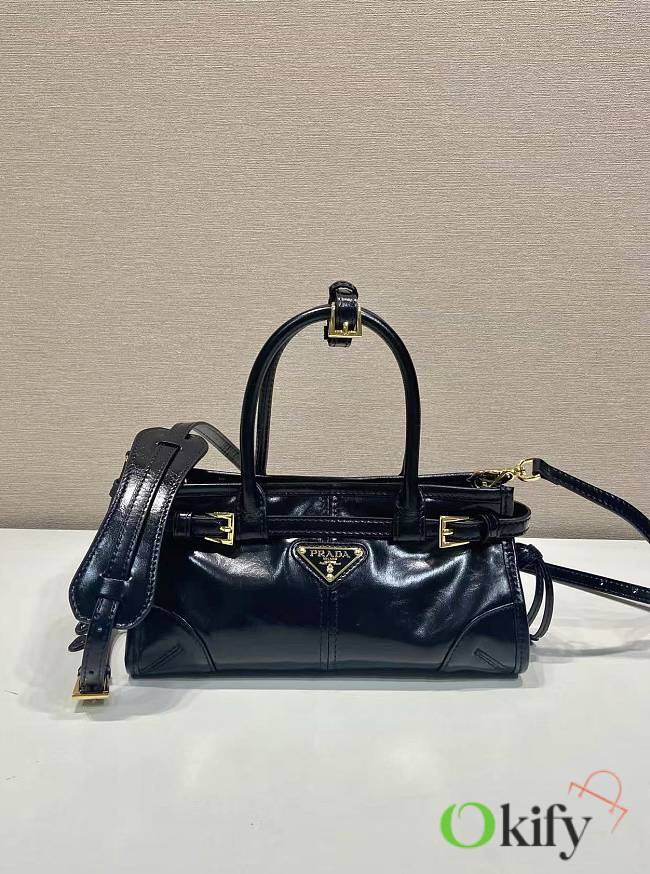 Okify Prada Mini Bonnie Bag In Black 23.5x12x9cm  - 1