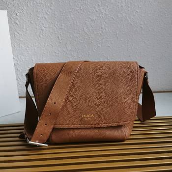 Okify Prada Messenger Bag In Brown 22x22x12cm
