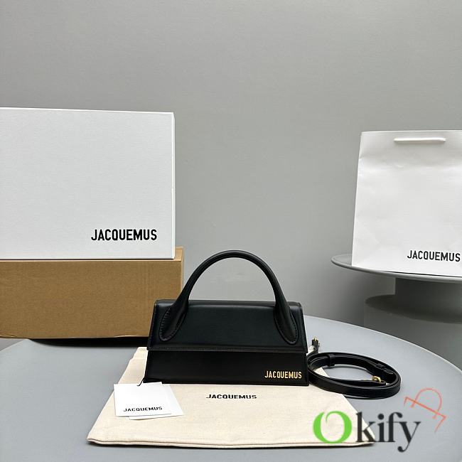Okify Jacquemus Le Chiquito Long Bag In Black 21x10x6cm  - 1