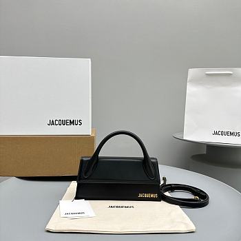 Okify Jacquemus Le Chiquito Long Bag In Black 21x10x6cm 