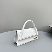 Okify Jacquemus Le Chiquito Long Bag In White 21x10x6cm  - 4