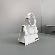 Okify Jacquemus Le Chiquito Noeud Bag In White 18x15.5x8cm - 3