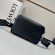 Okify Loewe Small Pebble Messenger Bag In Black 20x6x12.5cm - 6