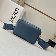 Okify Loewe Small Pebble Messenger Bag In Blue 20x6x12.5cm - 6
