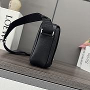 Okify Loewe Medium Pebble Messenger Bag In Black 23x18x9cm - 3
