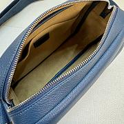 Okify Loewe Medium Pebble Messenger Bag In Blue 23x18x9cm - 4