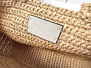 Okify Valentino Garavani Viva Superstar Small Raffia Bag In White 26x18x7cm - 3