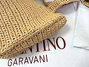 Okify Valentino Garavani Viva Superstar Large Raffia Bag In White 34x24x9cm - 4
