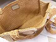 Okify Valentino Garavani Viva Superstar Large Raffia Bag In White 34x24x9cm - 5