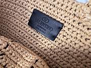Okify Valentino Garavani Viva Superstar Large Raffia Bag In Black 34x24x9cm - 6