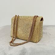 Okify Valentino One Stud Crystal Bag In Gold 19x14x11cm - 2