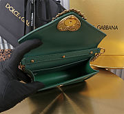 Okify Dolce & Gabbana Devotion Chain Handle Bag In Green 19x4.5x13cm - 4