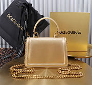Okify Dolce & Gabbana Devotion Chain Handle Bag In Gold 19x4.5x13cm - 3