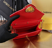 Okify Dolce & Gabbana Devotion Chain Handle Bag In Red 19x4.5x13cm - 4