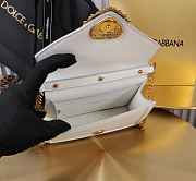 Okify Dolce & Gabbana Devotion Chain Handle Bag In White 19x4.5x13cm - 3