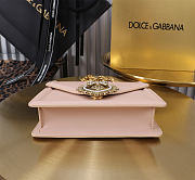 Okify Dolce & Gabbana Devotion Chain Handle Bag In Pink 19x4.5x13cm - 2