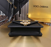 Okify Dolce & Gabbana Devotion Chain Handle Bag In Black 19x4.5x13cm - 5