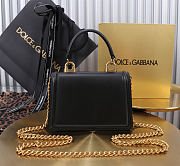 Okify Dolce & Gabbana Devotion Chain Handle Bag In Black 19x4.5x13cm - 4