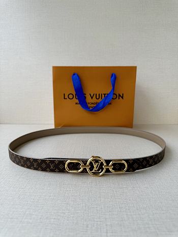 Okify Louis Vuitton Belt 20mm With Gold Hardware 24489