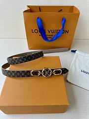 Okify Louis Vuitton Belt 20mm With Gold Hardware 24489 - 5