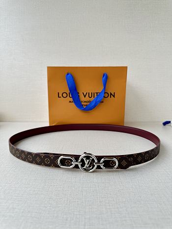 Okify Louis Vuitton Belt 20mm With Silver Hardware 24490