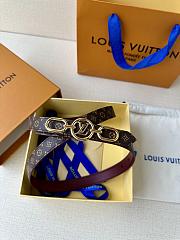 Okify Louis Vuitton Belt 20mm With Silver Hardware 24490 - 6