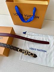 Okify Louis Vuitton Belt 20mm With Silver Hardware 24490 - 3