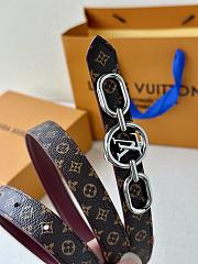 Okify Louis Vuitton Belt 20mm With Silver Hardware 24490 - 2